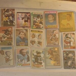 Vintage Football Trading Cards Collection